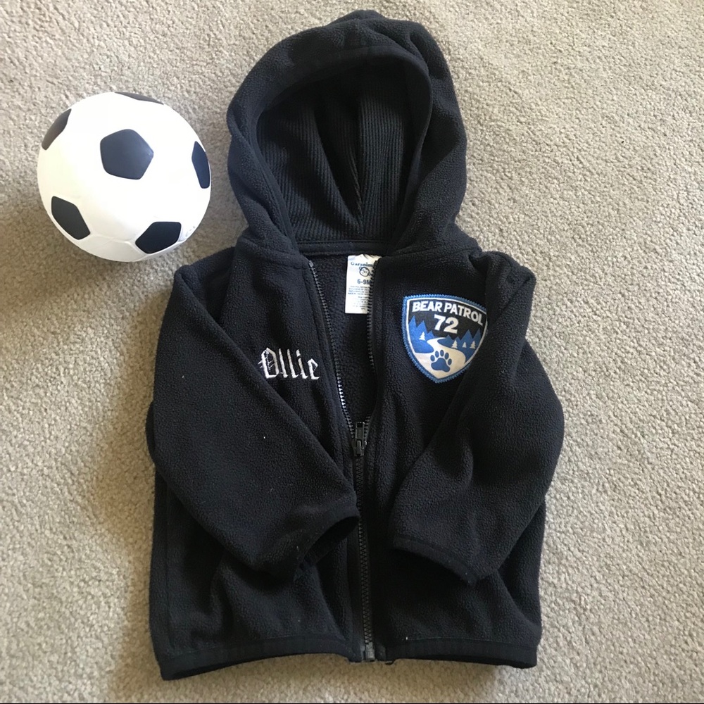 Black fleece jacket